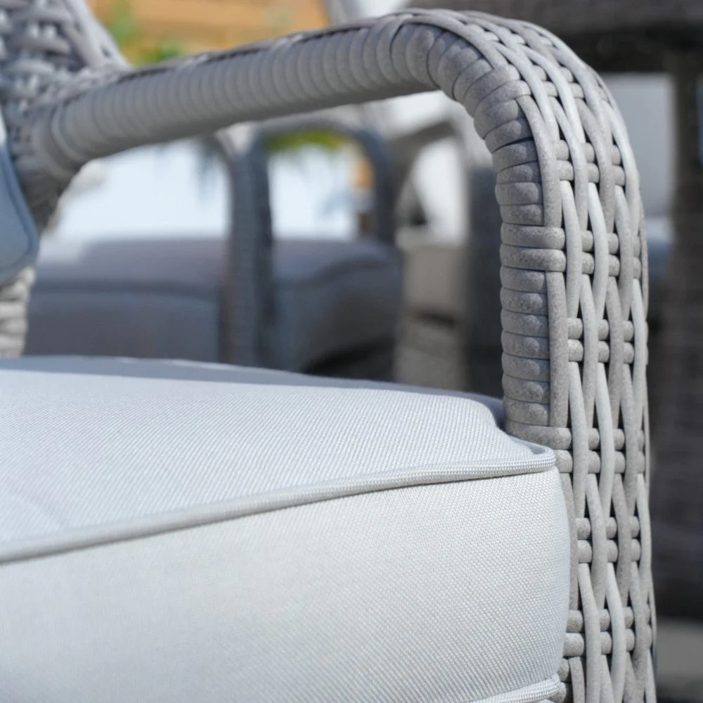 Parma - 8 Seater Set with 170cm Round Table (White Washed) - Image 2